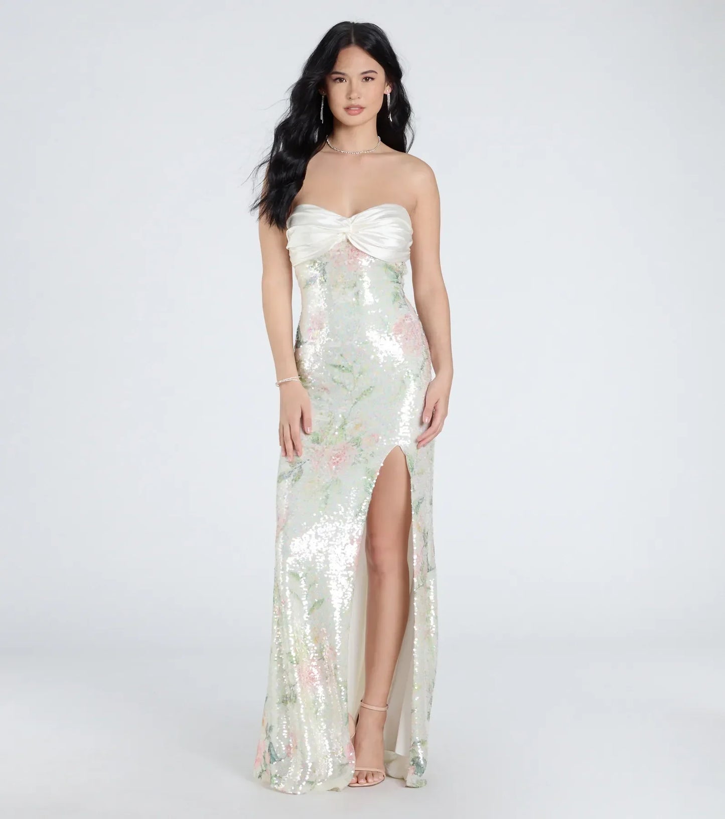 Ivory Bloom Maxi Dress