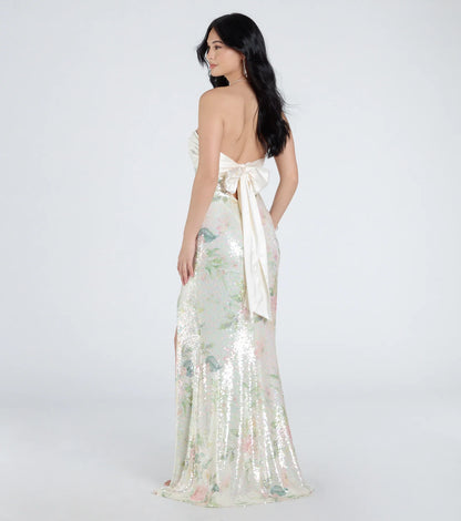 Ivory Bloom Maxi Dress