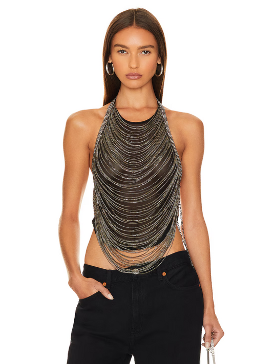 Noir Drape Halter