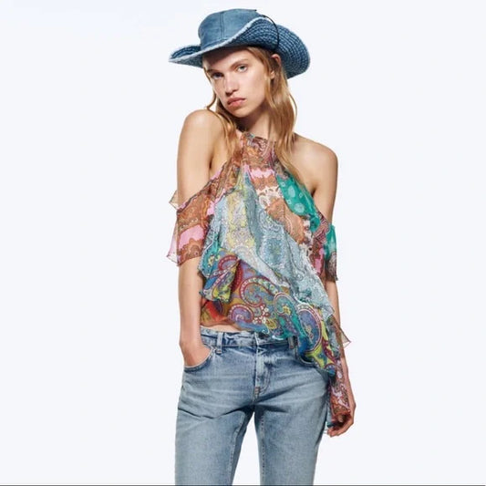 Isla Vintage Drape Top